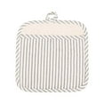 thumbnail image 1 of KAF Home Metro Stripe Pot Holder Mitt, Pewter, 1 of 1