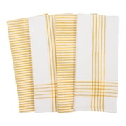 KAF Home Monoco Relaxed Casual Kitchen Towels, Set of 4 Ochre