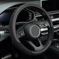 thumbnail image 1 of KAFEEK Steering Wheel Cover, Universal 15 inch, Microfiber Leather Viscose, Breathable, Anti-Slip,Warm in Winter and Cool in Summer, Black, 1 of 6