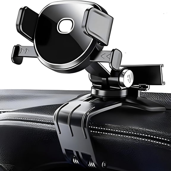 KAFEN-360 Degree Rotation Dashboard Cell Phone Holder for Car Clip Mount Stand Suitable for 4 to 7 inch Smartphones