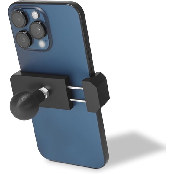 KAFEN-Aluminum Phone Holder with 1" Ball Head Adapter Compatible with RAM Mounts B Size Double Socket Arm & Car Phone Mount for 2.17-3.54" Smartphone