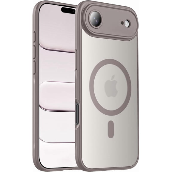 KAFEN-Designed for iPhone Air Case, Compatible with MagSafe, [Camera Protection] [15FT Military Drop Protection] Shockproof Translucent Matte Anti-Slip Thin Slim Phone Case, 6.5", Natural Titanium
