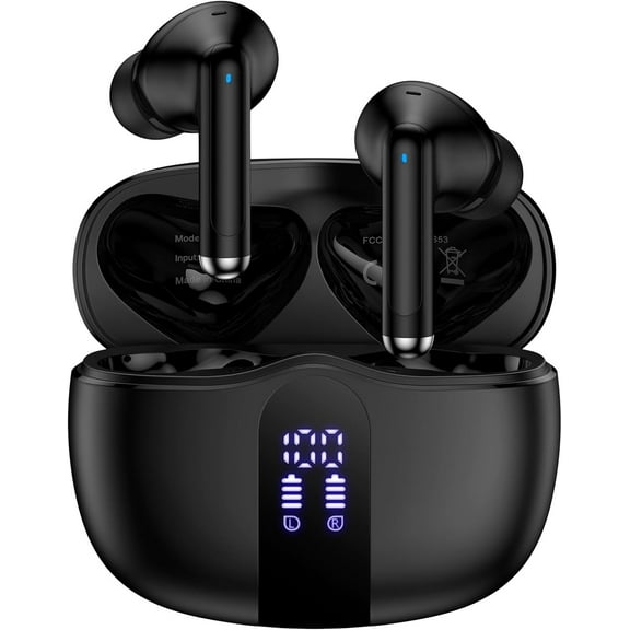 KAFEN-Wireless Earbuds for iPhone 17 Air 17 Pro 17 Pro Max 16e 16 Pro 16 Pro Max 16 Plus 16 15 Pro 15 Pro Max 15 Plus 15,60H Bluetooth Headphones in Ear Buds Noise Canceling IPX7 Waterproof LED Earph