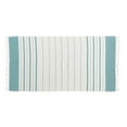 thumbnail image 1 of KAFTHAN Textile Bianca Ⅱ Verdigris and Turquoise Turkish Cotton Single Bath and Beach Towel, 1 of 2
