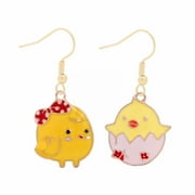 KAGAYD Cartoon Cute Bunny Dangling Rabbit Earrings Happy Easter Egg Carrot Earring Easter Earrings Cartoon Cute Rabbit Earrings