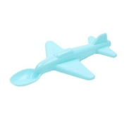 KAGAYD Children's Airplane Spoon Friendly PP Material Spoon Children's Spoon Small Airplane Shape Children's Spoon 4 Colors Available