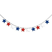 KAGAYD Independence Day Party Decoration Flag Five Pointed Star USA Star Spangled Banner Decorations Hanging Shiny Decorations Patriotic Party Decor Independence Day