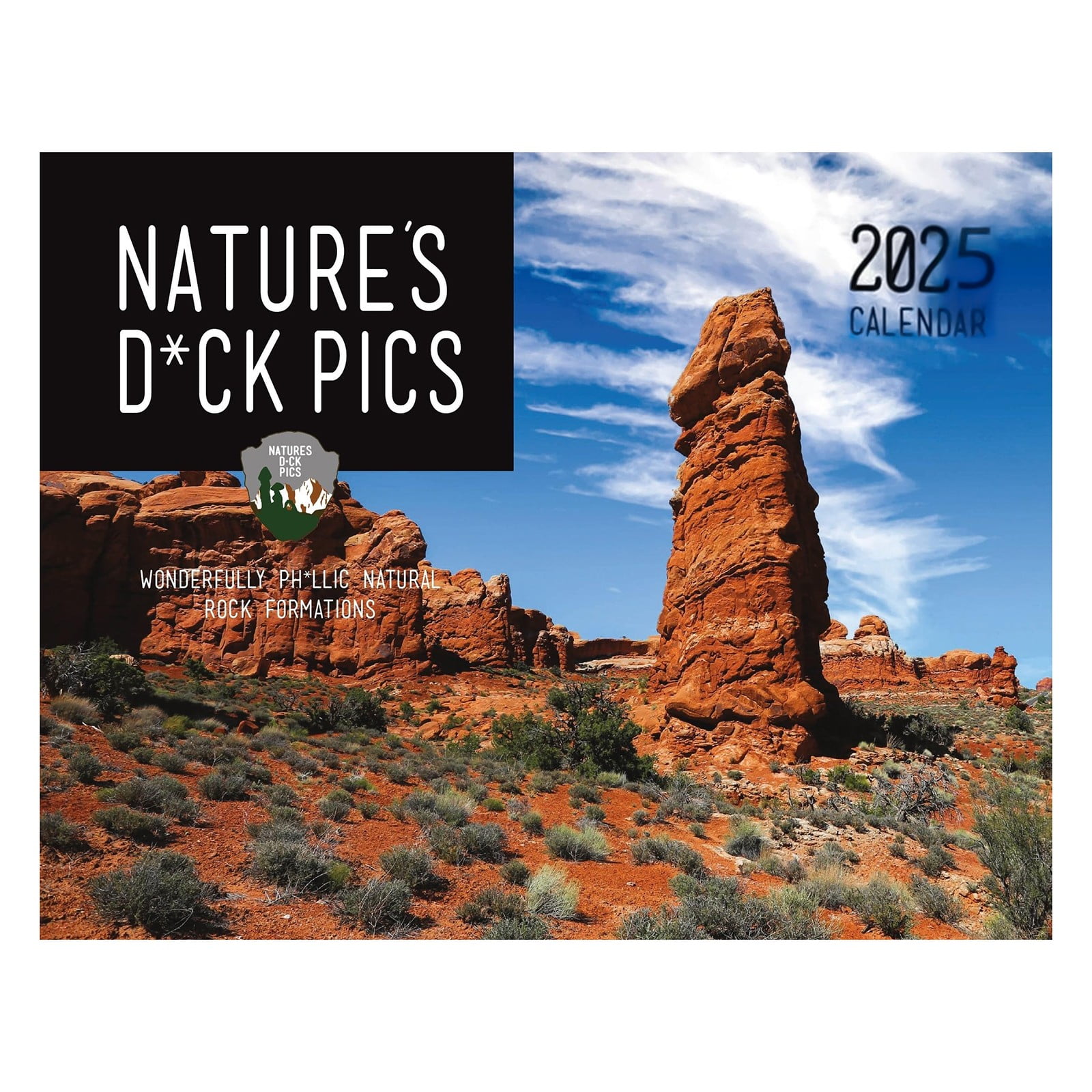 KAGAYD Nature's D* 2025 Calendar Funny White Elephant And Secret Santa Gift