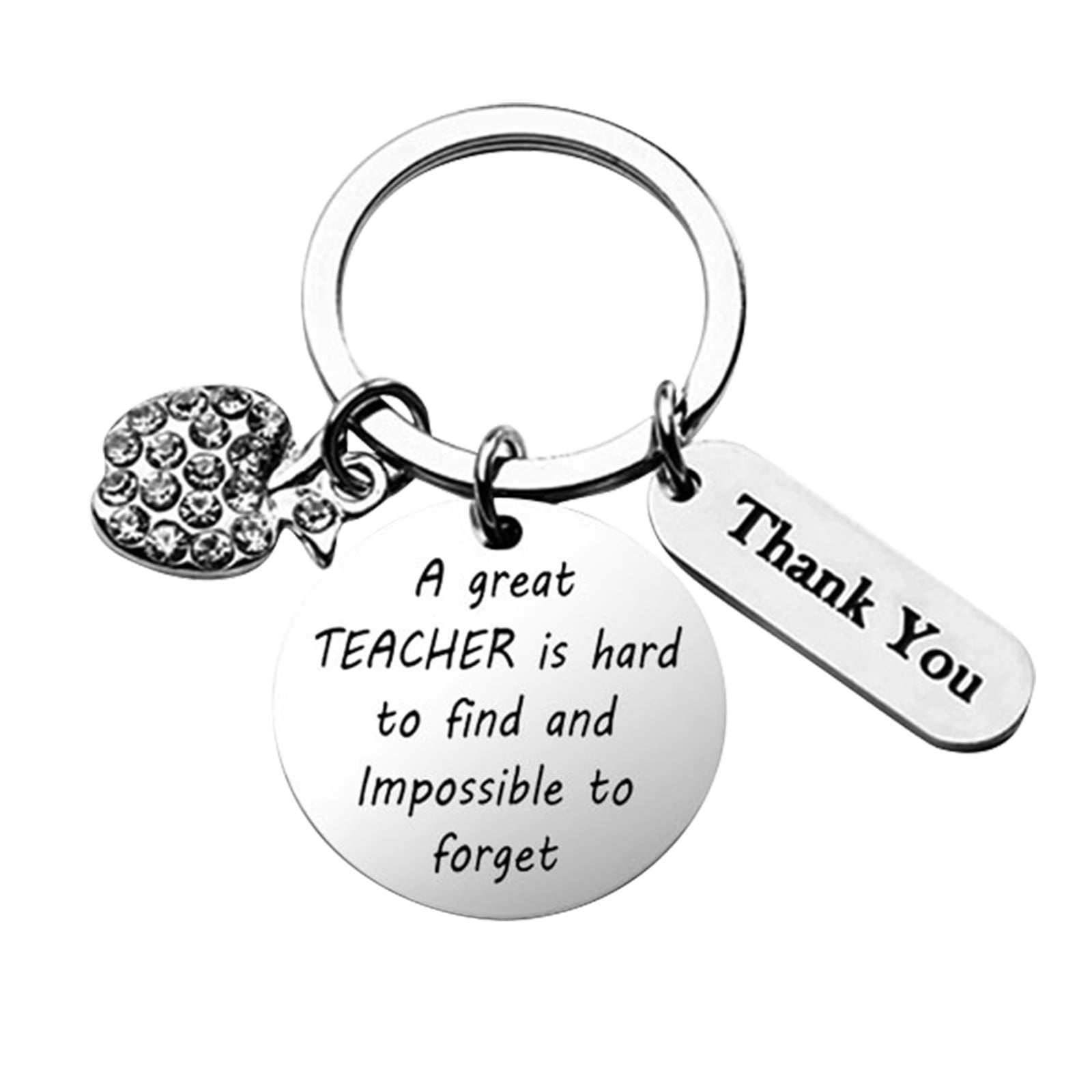 KAGAYD Teacher Appreciation Gifts For Women Men Letter Printed Keychain