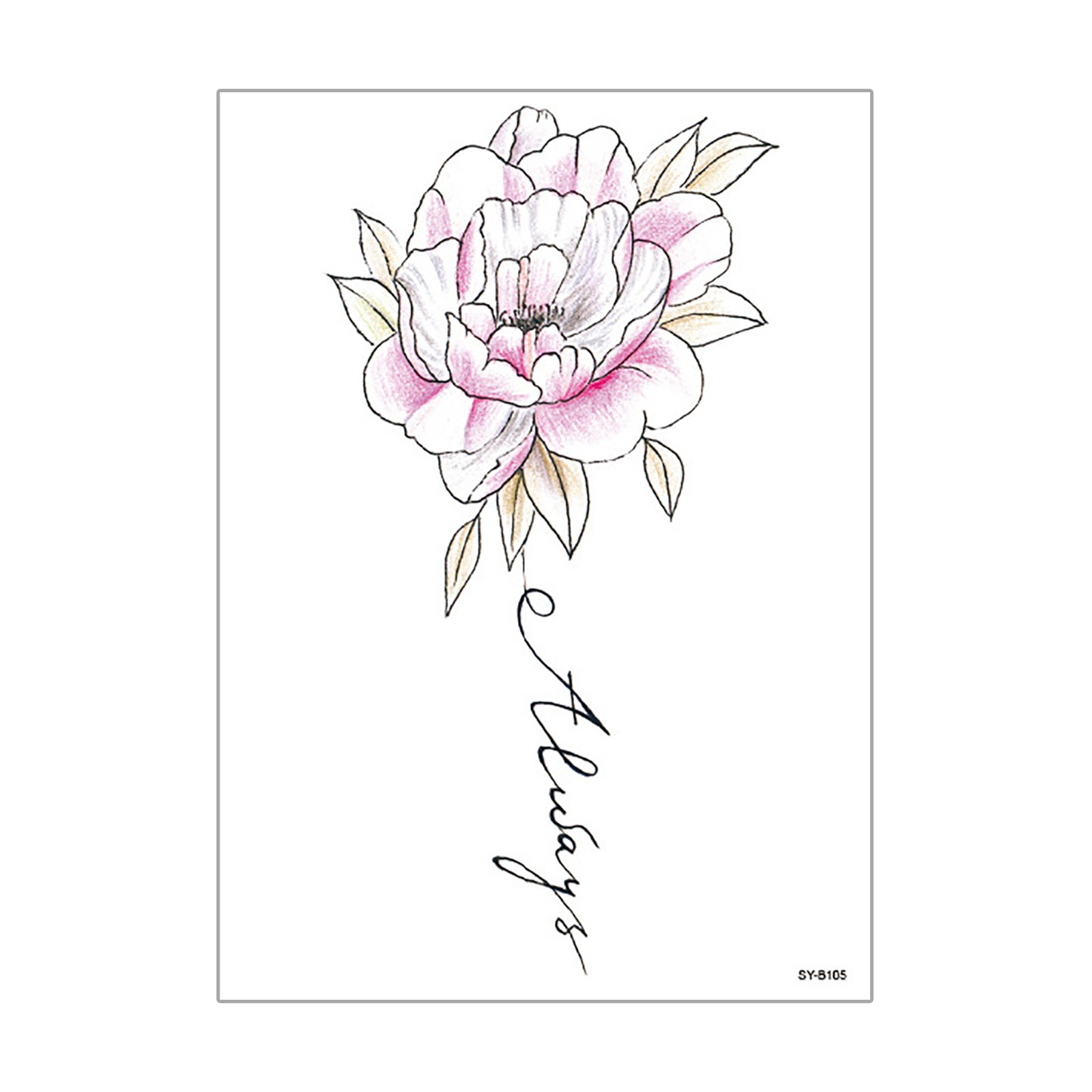 KAGAYD Temporary Tattoo Stickers Multicolor Mixed Style Body Art