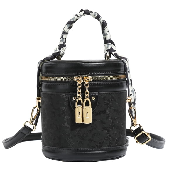 KAGSBA Crossbody Bags for Women, Bucket Bag Pu Leather Crossbody Bag Large Designer Handbag For Women, The Best Christmas, Valentine's Day, Birthday Gifts (Black)
