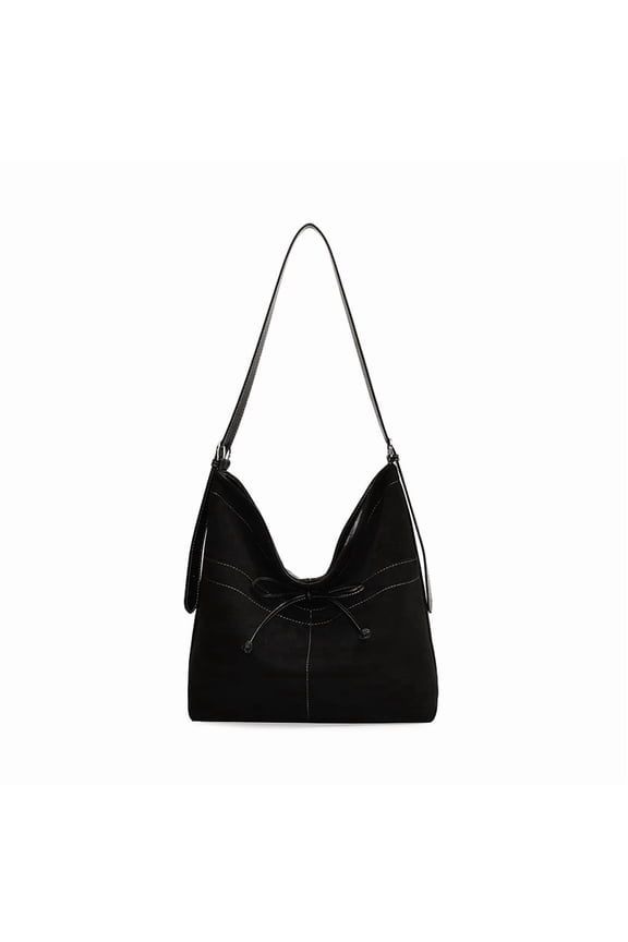 Crossbody Bags for Women, Women Faux Suede Solid Color Shoulder Bag For School Work Daily Use, The Best Christmas, Valentine's Day, Birthday Gifts (Black)