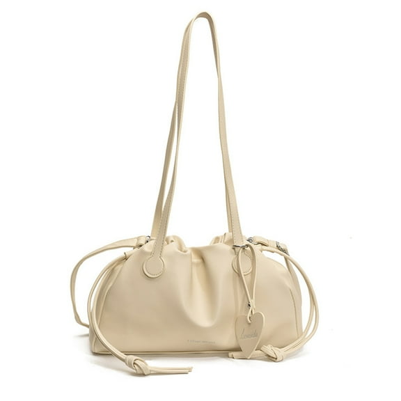 KAGSBA Crossbody Bags for Women, Pu Square Shoulder Bags Solid Color Tote Bag For Women Daily Travel (White)