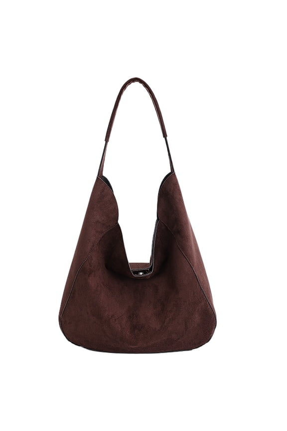 Crossbody Bags for Women, Retro Faux Suede Outdoor Travel Bag Tote Bag For Women Travel Work (Coffee)