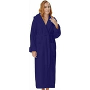 KAHAF COLLECTION - Terry Cotton Robes for Women and Men, Terry Shawl Collar Bathrobe, One Size, Unisex for Men and Women