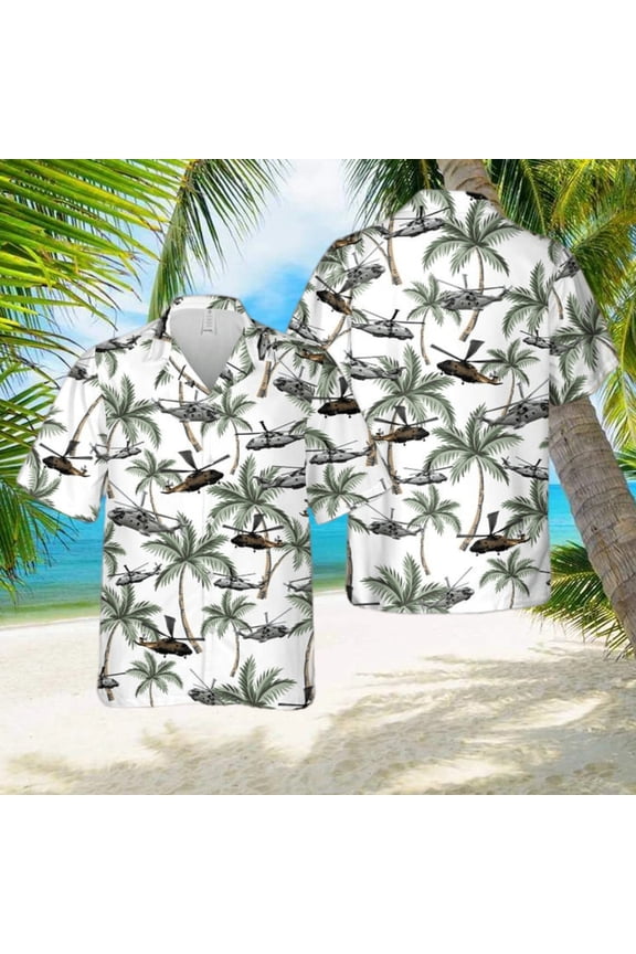 KAHH2005BC02 Royal Navy MERLIN HM MK2 Hawaiian Shirt