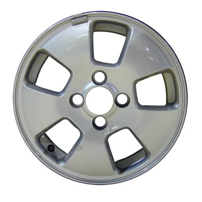KAI 14 X 5.5 Reconditioned OEM Aluminum Alloy Wheel, All Painted Silver, Fits 2006-2008 Chevrolet Aveo Hatchback