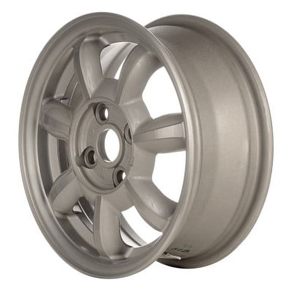 KAI 14 X 5.5 Reconditioned OEM Aluminum Alloy Wheel, Silver, Fits 1990-1992 Mazda Miata