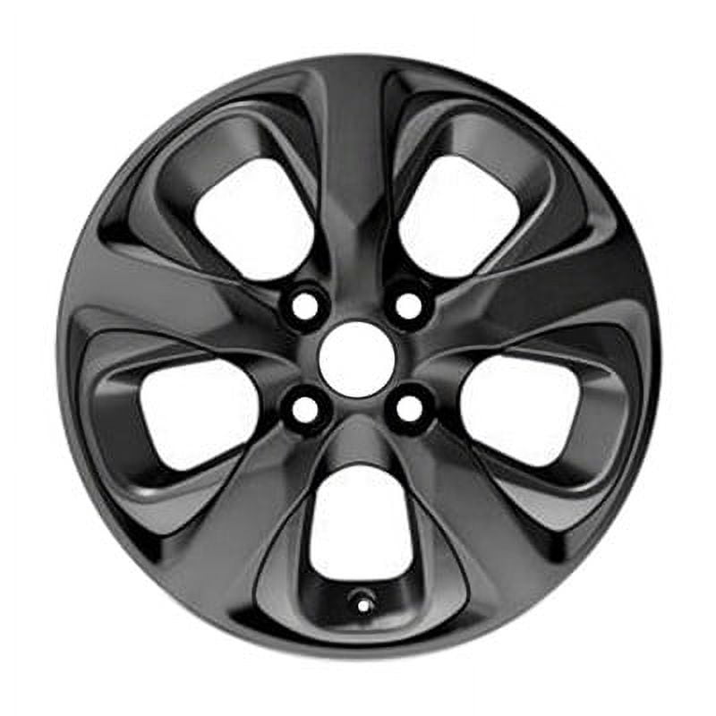 KAI 15 X 6 Reconditioned OEM Aluminum Alloy Wheel, All Painted Gloss Black, Fits 2016-2017 Chevrolet Spark