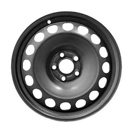 KAI 15 X 6 Reconditioned OEM Steel Wheel, Black, Fits 2006-2010 Volkswagen Jetta