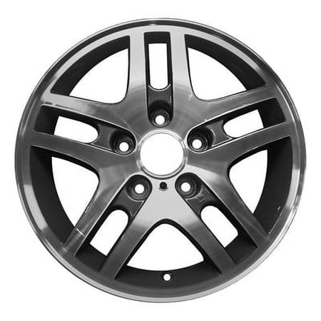KAI 15 X 7 Reconditioned OEM Aluminum Alloy Wheel, Charcoal Machined, Fits 2002-2004 GMC Sonoma