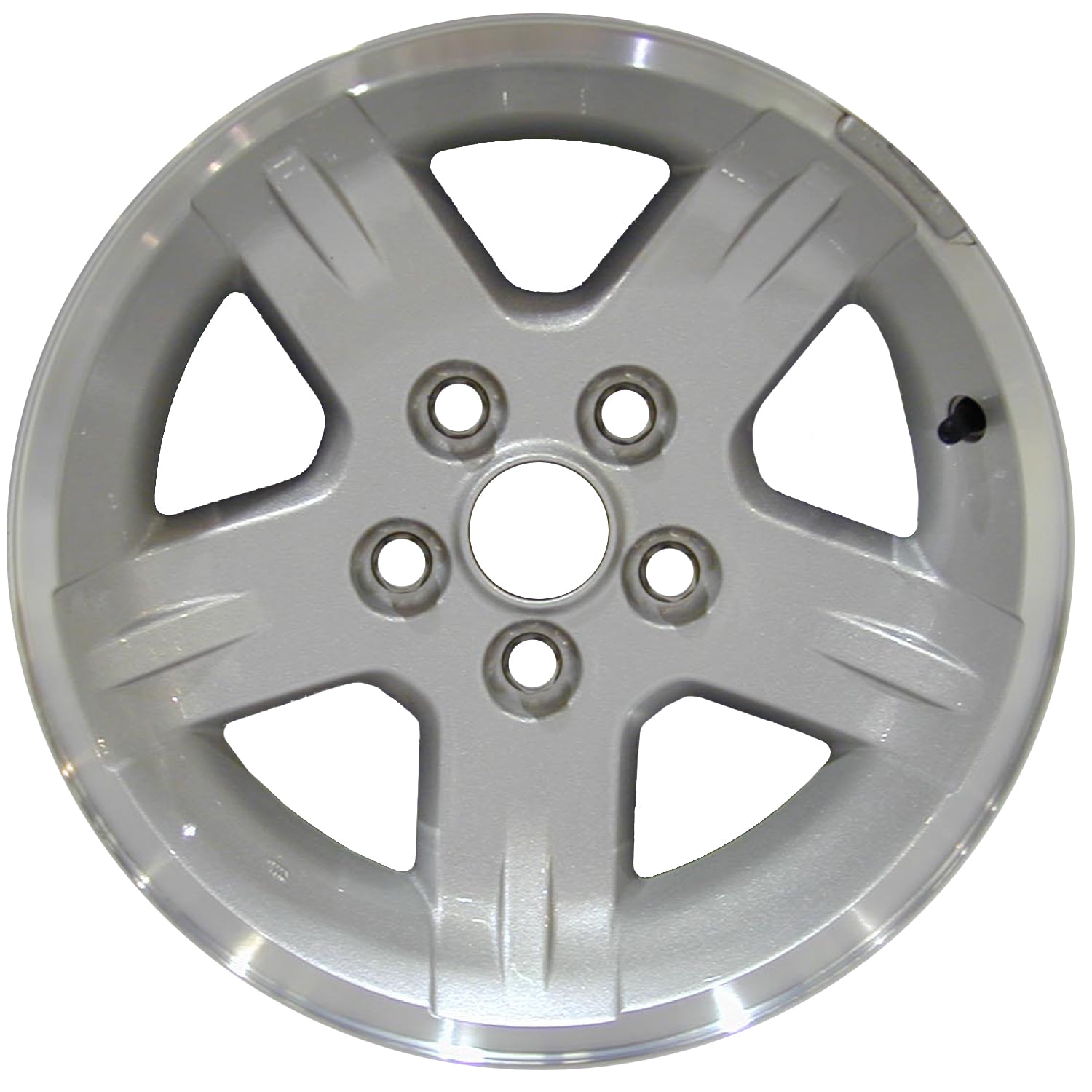 Remanufactured Machined Lip and Painted Silver Aluminum Wheel 15 x 8 5JL73PAKAA fits 2004-2006 Jeep Wrangler