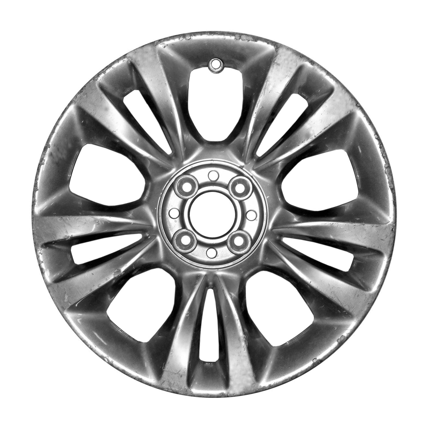 Remanufactured Painted Silver Aluminum Wheel 16 x 6.5 fits 2014-2019 Fiat 500