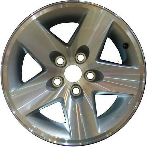 KAI 16 X 8 Reconditioned OEM Aluminum Alloy Wheel, Machined W/Silver Vent, Fits 2002-2006 Jeep Wrangler