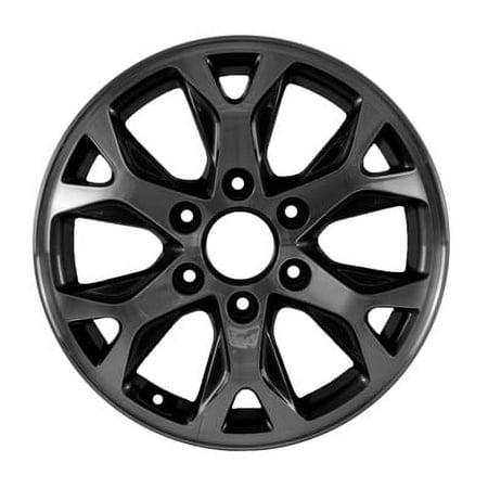 KAI 17 X 6.5 Reconditioned OEM Aluminum Alloy Wheel, Machined and Medium Charcoal, Fits 2014-2014 Kia Sedona
