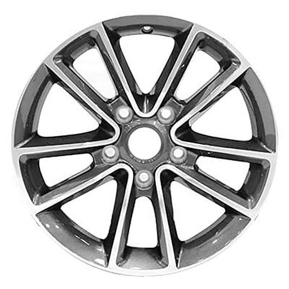 KAI 17 X 6.5 Reconditioned OEM Aluminum Alloy Wheel, Medium Charcoal Metallic Polished, Fits 2011-2018 Dodge Caravan