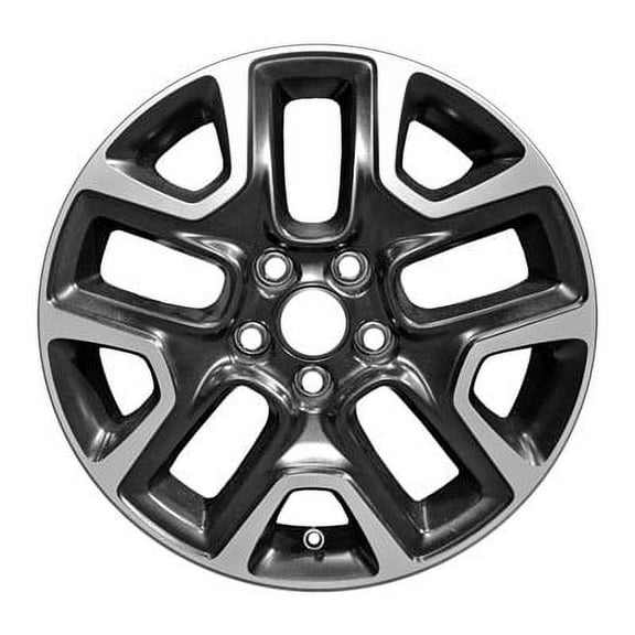 KAI 17 X 6.5 Reconditioned OEM OEM Aluminum Alloy Wheel, Polished Black, Fits 2019-2019 Jeep Compass MP