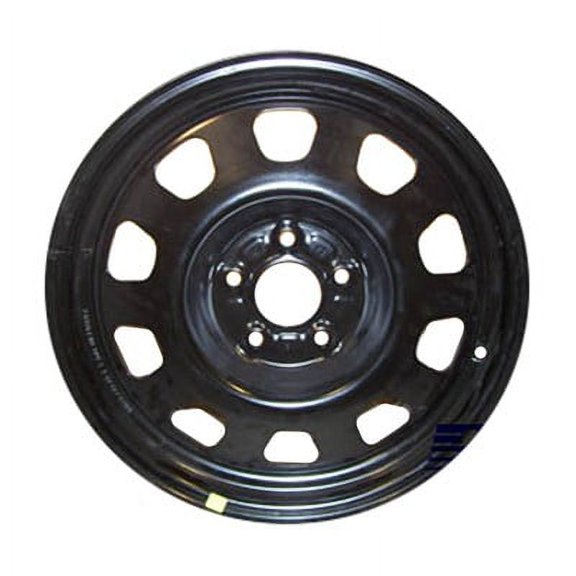 KAI 17 X 6.5 Reconditioned OEM Steel Wheel, Black, Fits 2007-2012 Dodge Caliber
