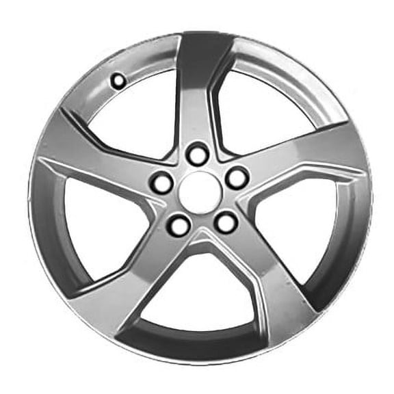 KAI 17 X 7.5 Reconditioned OEM Aluminum Alloy Wheel, All Painted Light Silver Metallic, Fits 2019-2019 Audi A3