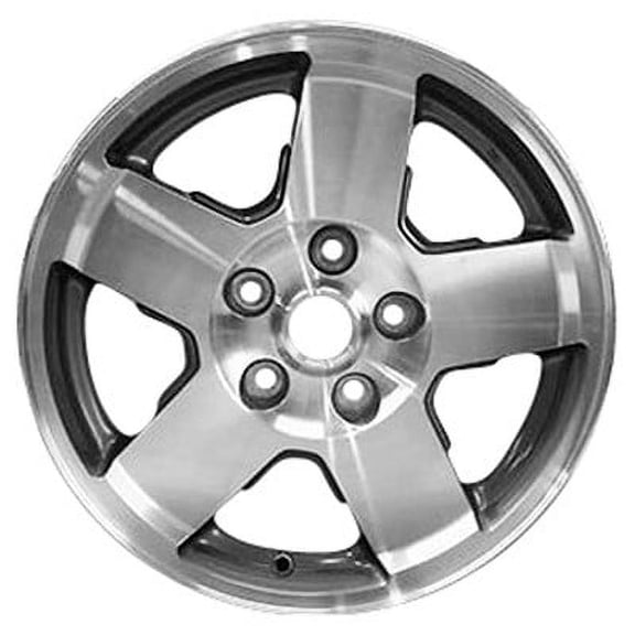 KAI 17 X 7.5 Reconditioned OEM Aluminum Alloy Wheel, Machined and Charcoal, Fits 2006-2010 Jeep Commander