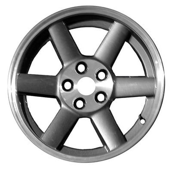 KAI 17 X 7.5 Reconditioned OEM Aluminum Alloy Wheel, Silver W/Machined Center and Flange, Fits 2005-2007 Jeep Liberty