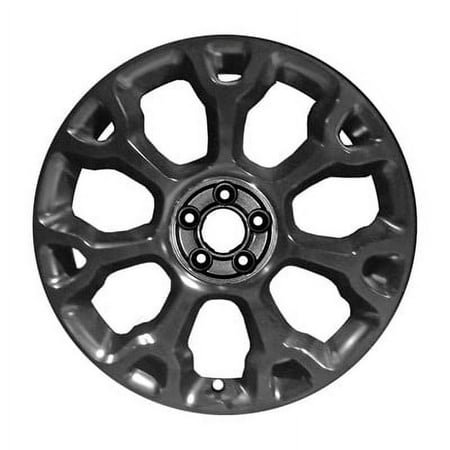 KAI 17 X 7 Reconditioned OEM Aluminum Alloy Wheel, All Painted Black, Fits 2014-2017 Fiat 500