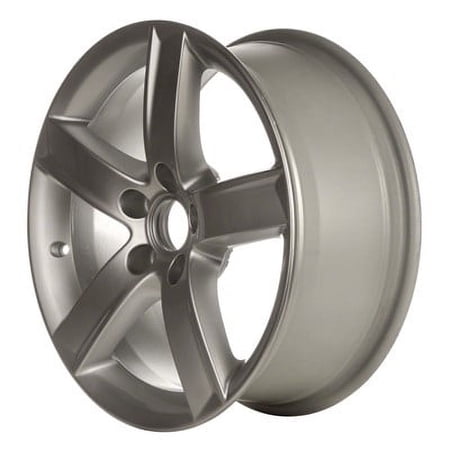 KAI 17 X 7 Reconditioned OEM Aluminum Alloy Wheel, All Painted Bright Silver Metallic, Fits 2009-2013 Audi A4