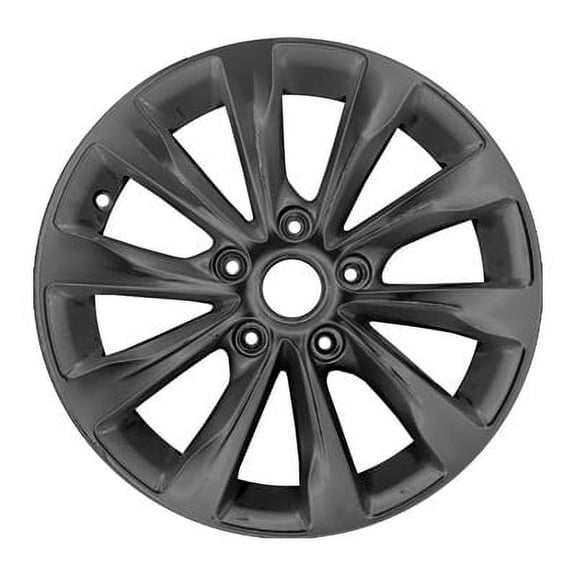 KAI 17 X 7 Reconditioned OEM Aluminum Alloy Wheel, All Painted Gloss Black No Clear, Fits 2015-2015 Chrysler Town & Country