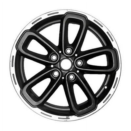 KAI 17 X 7 Reconditioned OEM Aluminum Alloy Wheel, Black Flange Cut With Egg Matte Clear, Fits 2015-2016 Mini Countryman