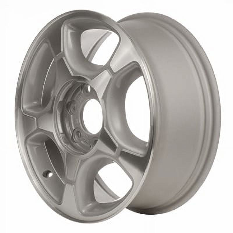 KAI 17 X 7 Reconditioned OEM Aluminum Alloy Wheel, Machined W/Medium Metallic Gray Textured, Fits 2004-2009 Chevrolet Trailblazer