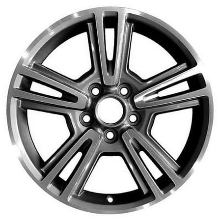KAI 17 X 7 Reconditioned OEM Aluminum Alloy Wheel, Machined and Charcoal, Fits 2010-2013 Ford Mustang