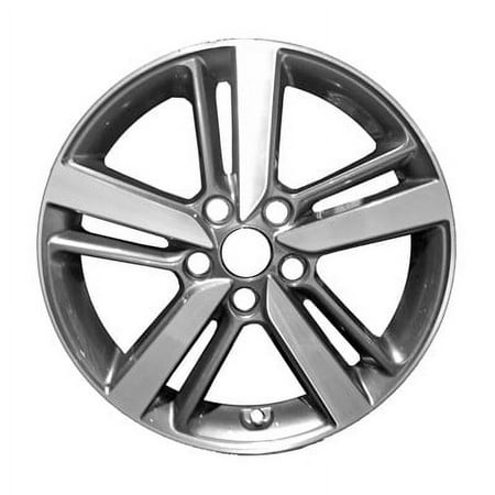 KAI 17 X 7 Reconditioned OEM Aluminum Alloy Wheel, Machined and Dark Charcoal, Fits 2017-2018 Kia Forte