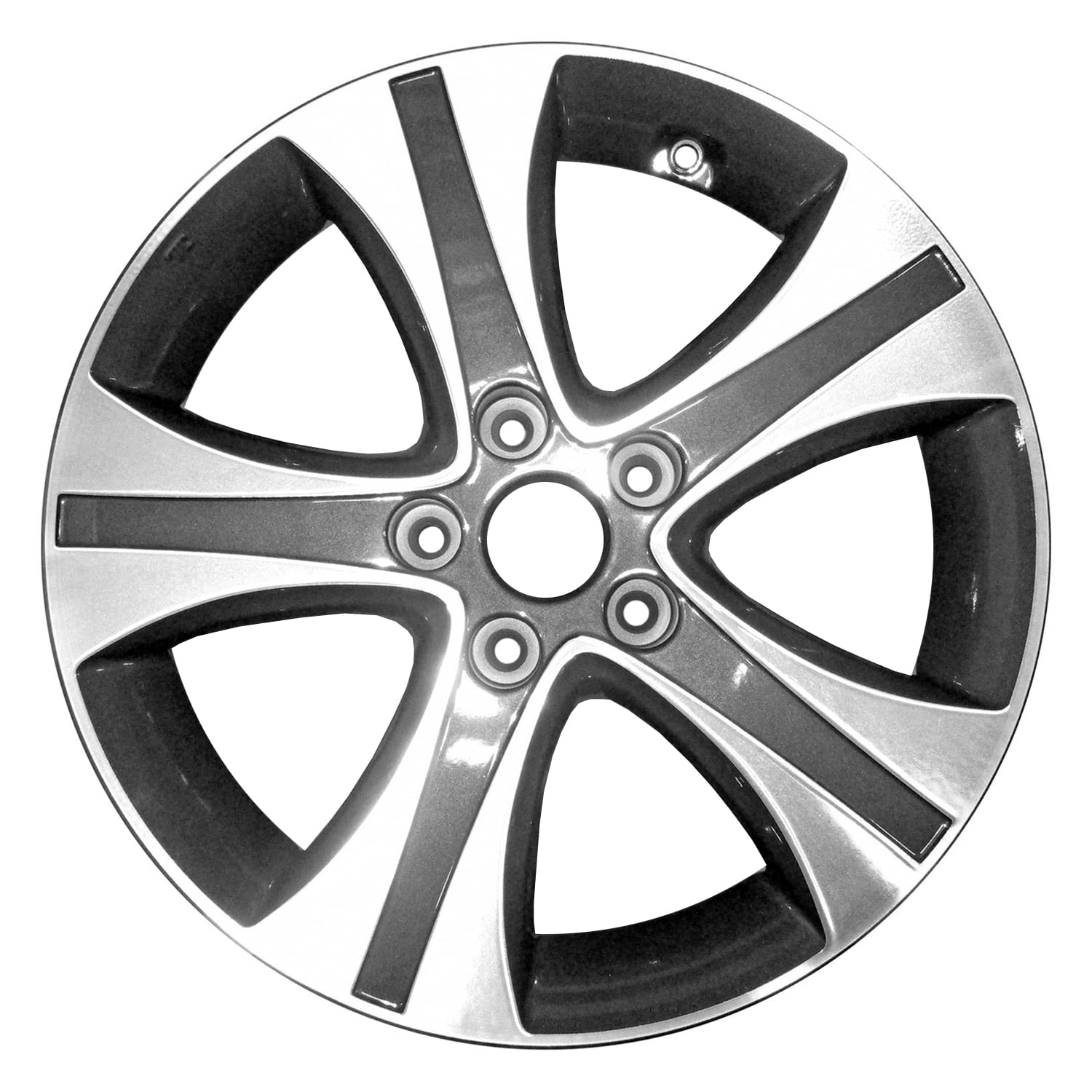 Remanufactured Machined Dark Charcoal Metallic Aluminum Wheel 17 x 7 529103X550 fits 2013-2016 Hyundai Elantra