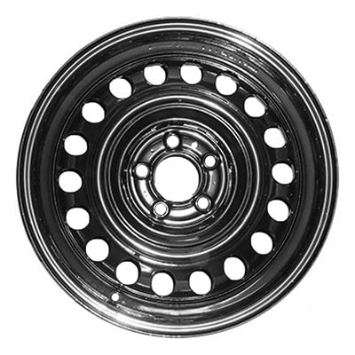 KAI 17 X 7 Reconditioned OEM Steel Wheel, All Painted Black, Fits 2007-2011 Dodge Nitro