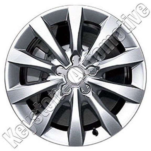 KAI 17 X 8 Reconditioned OEM Aluminum Alloy Wheel, All Painted Silver, Fits 2012-2013 Audi A6