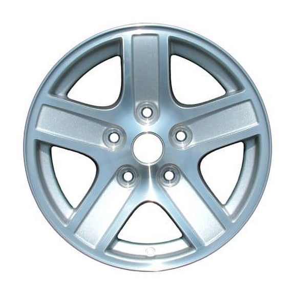 KAI 17 X 8 Reconditioned OEM Aluminum Alloy Wheel, Machined and Silver, Fits 2004-2007 Dodge Durango