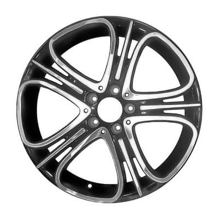 KAI 18 X 7.5 Reconditioned OEM Aluminum Alloy Wheel, Machined and Black, Fits 2015-2016 Mercedes Cla250