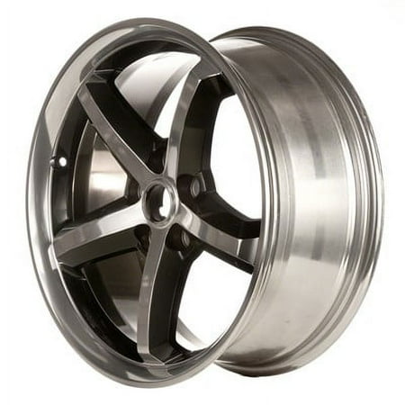 KAI 18 X 7.5 Reconditioned OEM Aluminum Alloy Wheel, Polished Face With Black Windw, Fits 2011-2013 Dodge Challenger