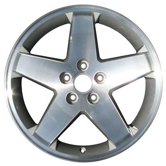 KAI 18 X 7 Reconditioned OEM Aluminum Alloy Wheel, Machined and Silver, Fits 2007-2009 Dodge Caliber
