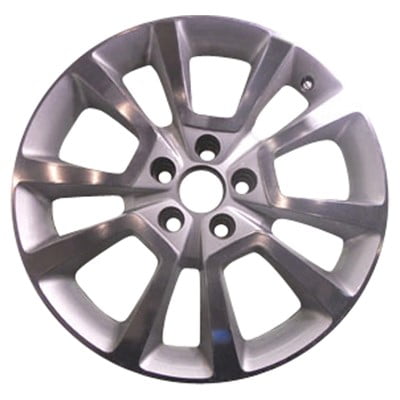 KAI 18 X 7 Reconditioned OEM Aluminum Alloy Wheel, Polished Dark Charcoal Metallic, Fits 2010-2012 Dodge Caliber